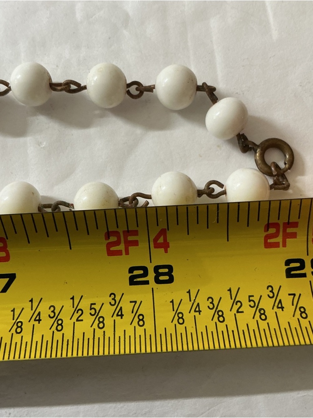 Vintage Milk Glass & White Lucite Jewelry Set - Picture 8 of 9